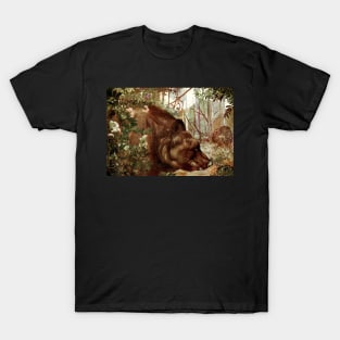 Jungle Book - Baloo in the Forest - E.J. and Maurice Detmold T-Shirt